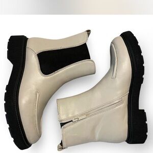 Franco Sarto Leather Ankle Boots-7.5